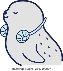 Illustration of a seal using a neck fan