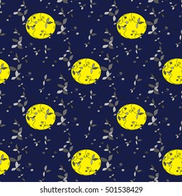Illustration of seamless abstract floral pattern