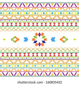 illustration of  seamless background with a aztec and mexican ornament 