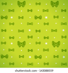 illustration seamless background bow silhouette