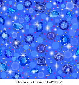 ilustración de fondo transparente con brillantes piedras preciosas