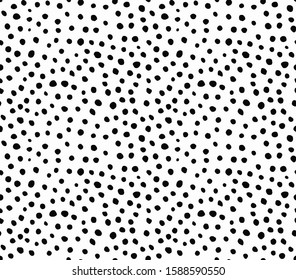 illustration of seamless black dot pattern.