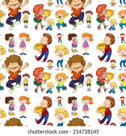 Illustration nahtloser Kinder