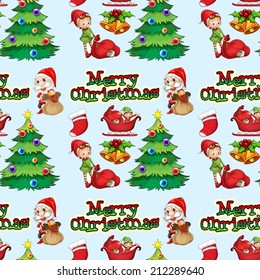 Illustration of seamless christmas