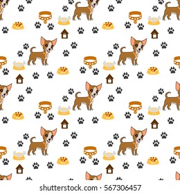 illustration of a seamless dogs and bones