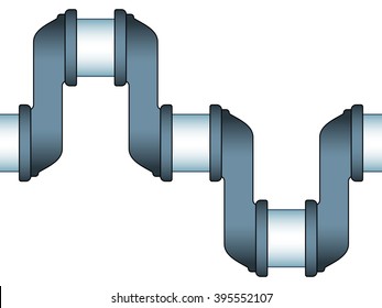 Illustration of the seamless engine crankshaft icon