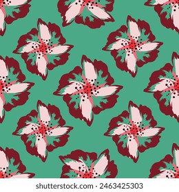 ilustración de un patrón floral sin costuras en primavera para la Boda, aniversario, cumpleaños y fiesta. Diseño para Anuncio, póster, tarjeta, invitación y álbum de recortes