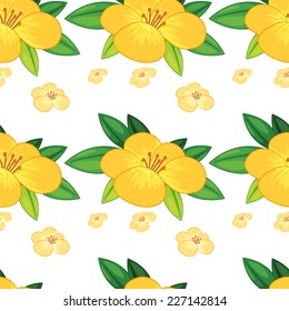 illustration of a seamless flowers