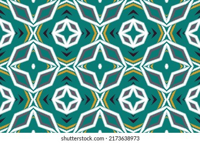 Illustration of Seamless Ikat Pattern. Abstract background ethnic pattern design for textile design, wallpaper, surface textures, pattern fills, wrapping paper.