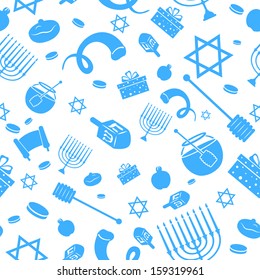 illustration of Seamless Israeli Holiday Pattern