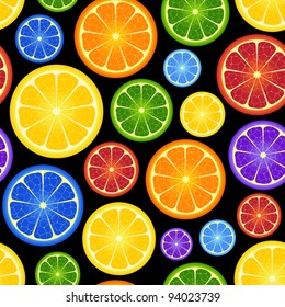 Illustration of  seamless orange  background