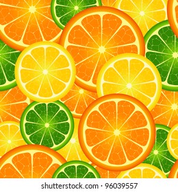 Illustration of  seamless orange  background