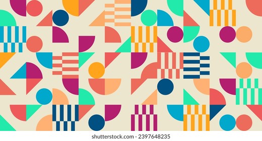 illustration seamless pattern abstract geometric background
