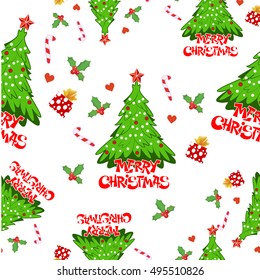 Illustration of seamless pattern for Christmas background