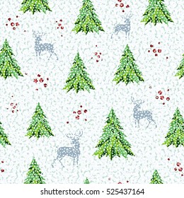 Illustration of seamless pattern for Christmas background