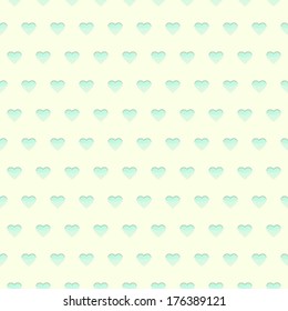 Illustration Seamless Pattern Cyan Hearts On Stock Vector (Royalty Free ...