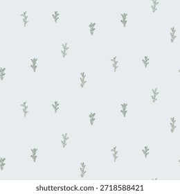 Illustration of seamless pattern of fir branches