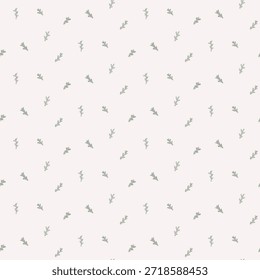 Illustration of seamless pattern of fir branches