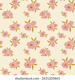 ilustração padrão sem emenda com pastel cor flores margaridas doce e chique