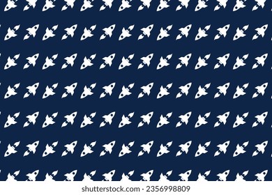 illustration seamless pattern rocket vector design