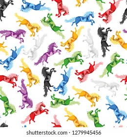 Illustration seamless Pattern Unicorn for the creative use in graphic design