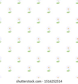 Illustration of seamless pattern of wildflowers