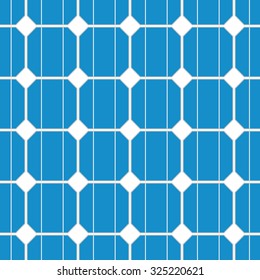 illustration of a seamless photovoltaik solar cell pattern. vector