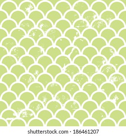 illustration of a seamless retro fish scale pattern, eps10 vector