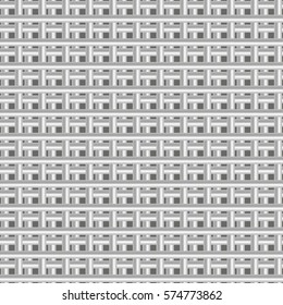 Illustration seamless texture white geometric patterned background vector