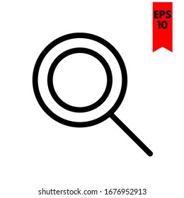 ilustración del icono plano de búsqueda