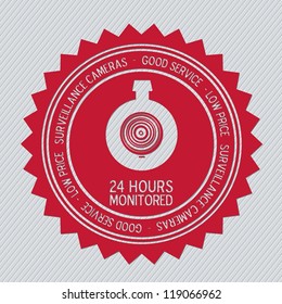 Illustration of security camera, security cameras icons, vector illustration
