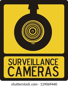 Illustration of security camera, security cameras icons, vector illustration