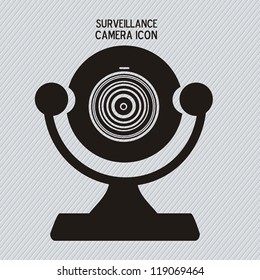 Illustration of security camera, security cameras icons, vector illustration