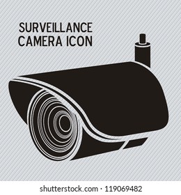Illustration of security camera, security cameras icons, vector illustration