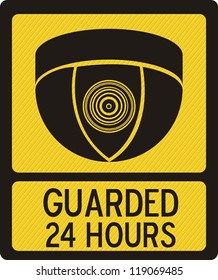 Illustration of security camera, security cameras icons, vector illustration