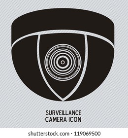 Illustration of security camera, security cameras icons, vector illustration