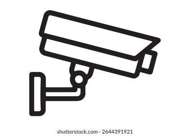 Illustration of a security camera on a white background