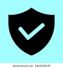 ilustración de un icono de seguridad o guardia
