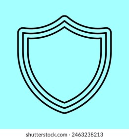 illustration of a security or guard icon