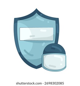 Illustration of security protection vector illustration