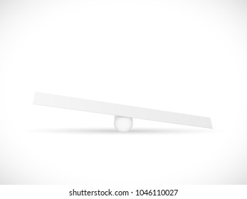 Illustration Of A See Saw Isolated On A White Background.