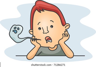 Illustration of a Seemingly Lifeless Man