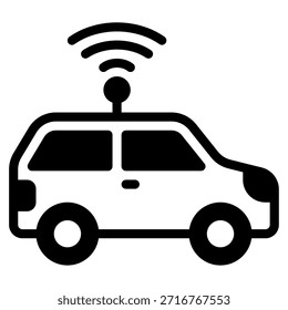 Ilustración de la tecnología de conducción autónoma en entornos domésticos inteligentes.