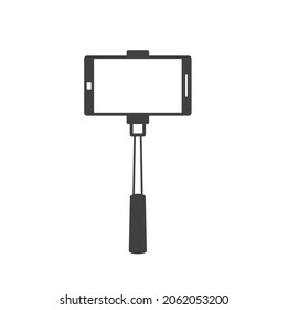 illustration of selfie stick, vector art.