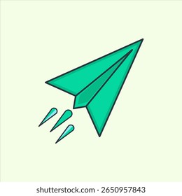 Illustration of a send icon. icon related to design elements. suitable for web site, app, user interfaces,element, printable etc. flat icon style. simple vector design editable