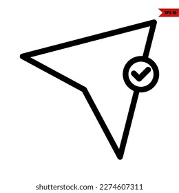 illustration of send line icon 