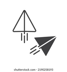 illustration of send symbol, vector art.