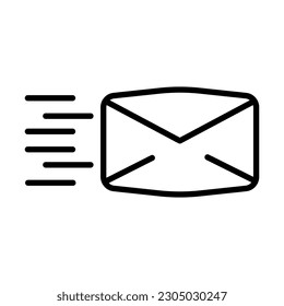 Abbildung des Versands einer E-Mail, Umschlagsymbol