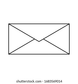 Ilustración del envío de mensajes mediante sobres. El icono del sobre como un símbolo de correo electrónico o correspondencia a través de Internet. Las imágenes de sobres se pueden utilizar para símbolos de correo electrónico o correos electrónicos en sitios web.
