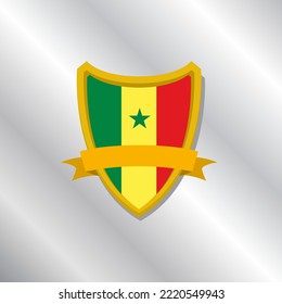 Illustration of Senegal flag Template